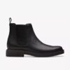 Herren-Chelsea Boots „Clarkdale Easy“ aus schwarzem Leder Herren-Chelsea Boots „Clarkdale Easy“ aus schwarzem Leder