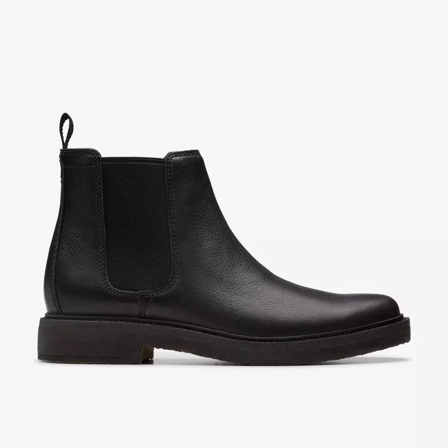 Herren-Chelsea Boots „Clarkdale Easy“ aus schwarzem Leder Herren-Chelsea Boots „Clarkdale Easy“ aus schwarzem Leder