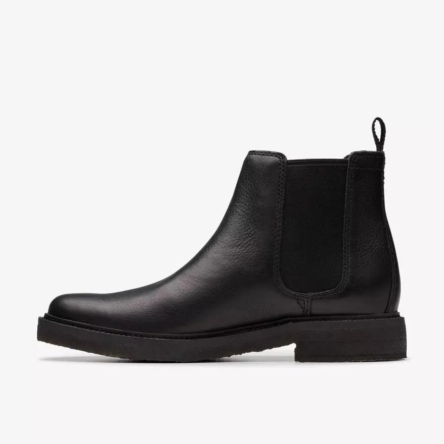 Herren-Chelsea Boots „Clarkdale Easy“ aus schwarzem Leder Herren-Chelsea Boots „Clarkdale Easy“ aus schwarzem Leder