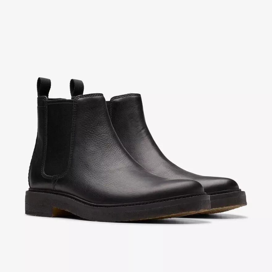 Herren-Chelsea Boots „Clarkdale Easy“ aus schwarzem Leder Herren-Chelsea Boots „Clarkdale Easy“ aus schwarzem Leder