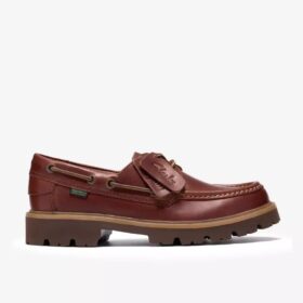Herren Cleyhill Boat – Brauner Leder-Bootsschuh