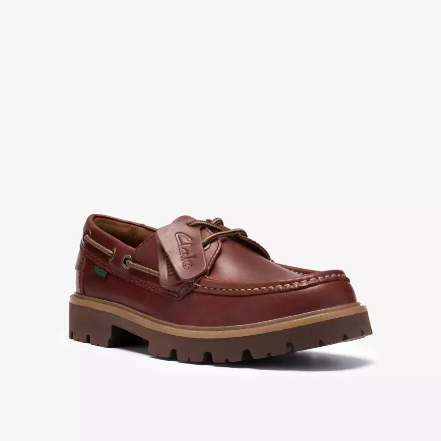 Herren Cleyhill Boat – Brauner Leder-Bootsschuh Herren Cleyhill Boat – Brauner Leder-Bootsschuh