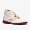 Herren-Desert Boot aus weißem Leder