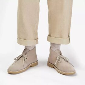 Herren-Desert Boots „Evo“ aus sandfarbenem Wildleder