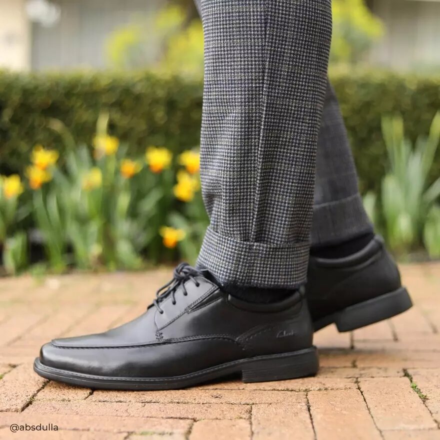 Herren Dresslite Ace Oxford Schuhe aus schwarzem Leder | Clark’s Herren Dresslite Ace Oxford Schuhe aus schwarzem Leder | Clark’s
