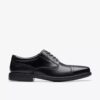 Herren Dresslite Cap – Schwarzer Leder-Oxford Schuh Herren Dresslite Cap – Schwarzer Leder-Oxford Schuh