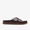 Herren-Flache Sandalen „Torford Cross“ aus braunem Leder Herren-Flache Sandalen „Torford Cross“ aus braunem Leder