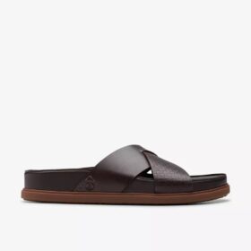 Herren-Flache Sandalen „Torford Cross“ aus braunem Leder Herren-Flache Sandalen „Torford Cross“ aus braunem Leder