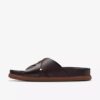 Herren-Flache Sandalen „Torford Cross“ aus braunem Leder Herren-Flache Sandalen „Torford Cross“ aus braunem Leder