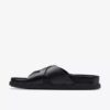 Herren-Flache Sandalen „Torford Cross“ aus schwarzem Leder Herren-Flache Sandalen „Torford Cross“ aus schwarzem Leder