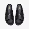 Herren-Flache Sandalen „Torford Cross“ aus schwarzem Leder Herren-Flache Sandalen „Torford Cross“ aus schwarzem Leder