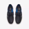 Herren Flexway 2Eye Bootsschuhe aus marineblauem Nubukleder Herren Flexway 2Eye Bootsschuhe aus marineblauem Nubukleder