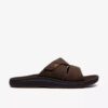 Herren-Flip-Flops „Breeze Slide“ in Dunkelbraun | clarks Herren-Flip-Flops „Breeze Slide“ in Dunkelbraun | clarks