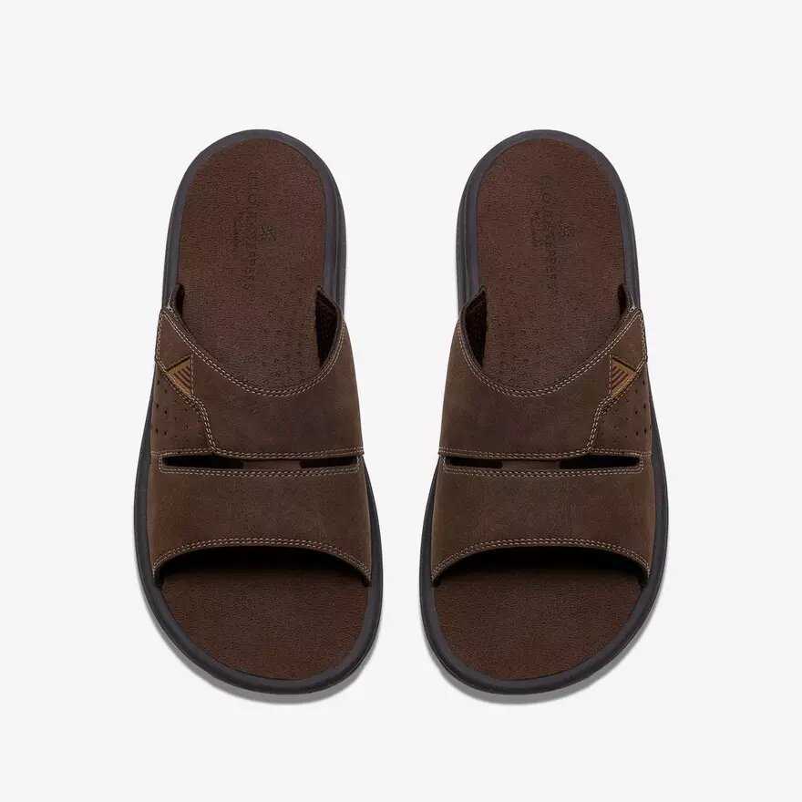 Herren-Flip-Flops „Breeze Slide“ in Dunkelbraun | clarks Herren-Flip-Flops „Breeze Slide“ in Dunkelbraun | clarks