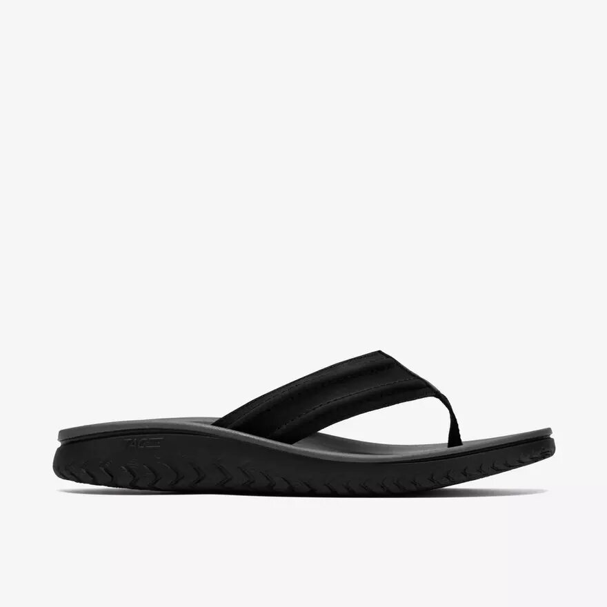 Herren-Flip-Flops „Wesley Surf“ aus schwarzem Leder Herren-Flip-Flops „Wesley Surf“ aus schwarzem Leder