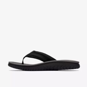 Herren-Flip-Flops „Wesley Surf“ aus schwarzem Leder