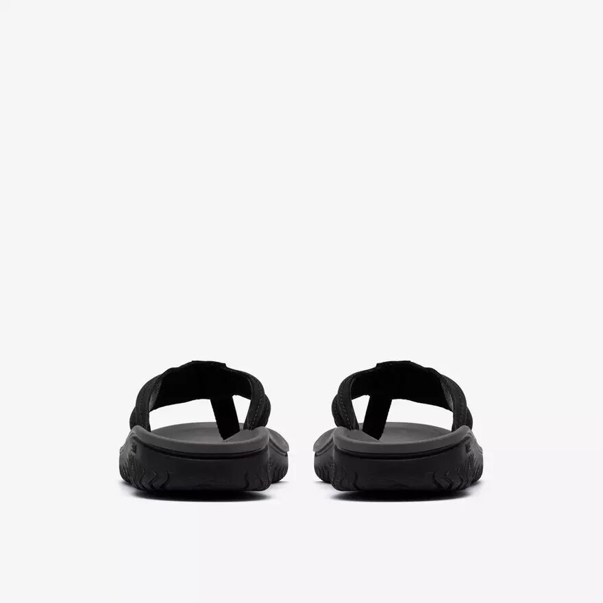 Herren-Flip-Flops „Wesley Surf“ aus schwarzem Leder Herren-Flip-Flops „Wesley Surf“ aus schwarzem Leder