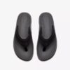 Herren-Flip-Flops „Wesley Surf“ aus schwarzem Leder Herren-Flip-Flops „Wesley Surf“ aus schwarzem Leder