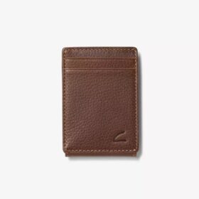 Herren-Geldbörse „Pebble“ mit breitem Geldclip, braun, US