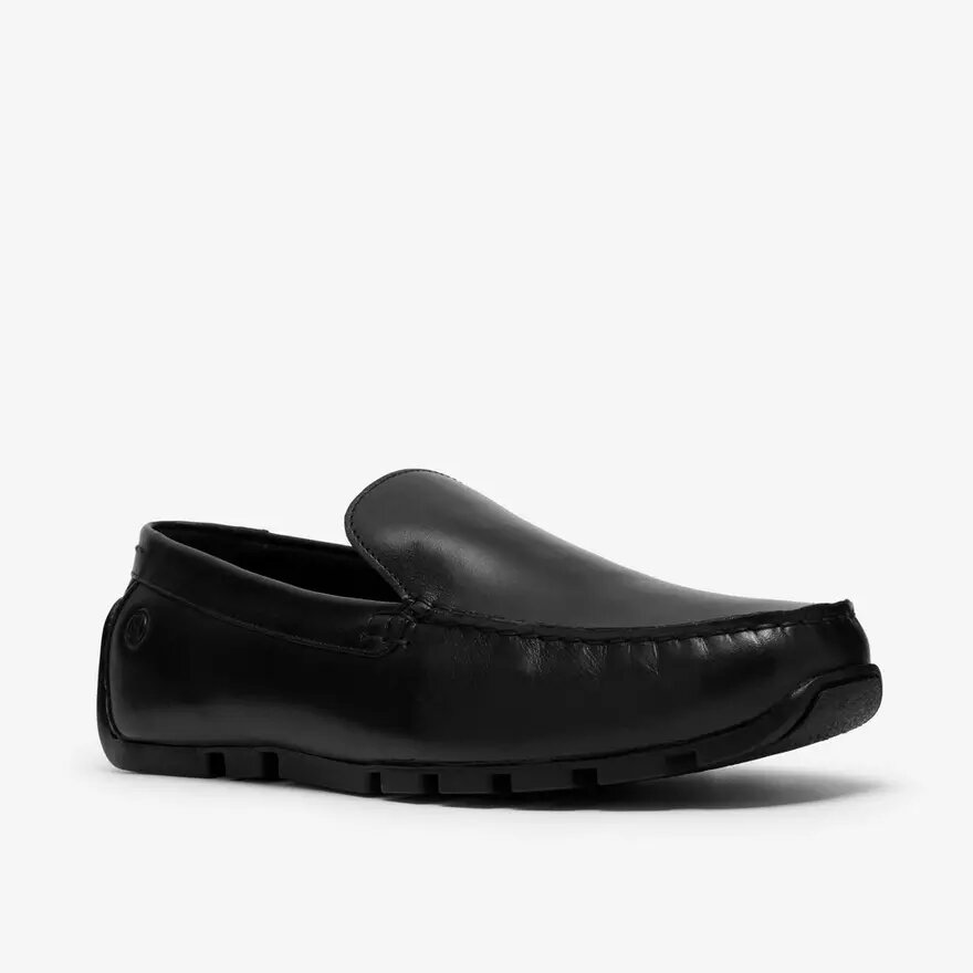 Herren-Loafer „Corsley Plain“ aus schwarzem Leder Herren-Loafer „Corsley Plain“ aus schwarzem Leder