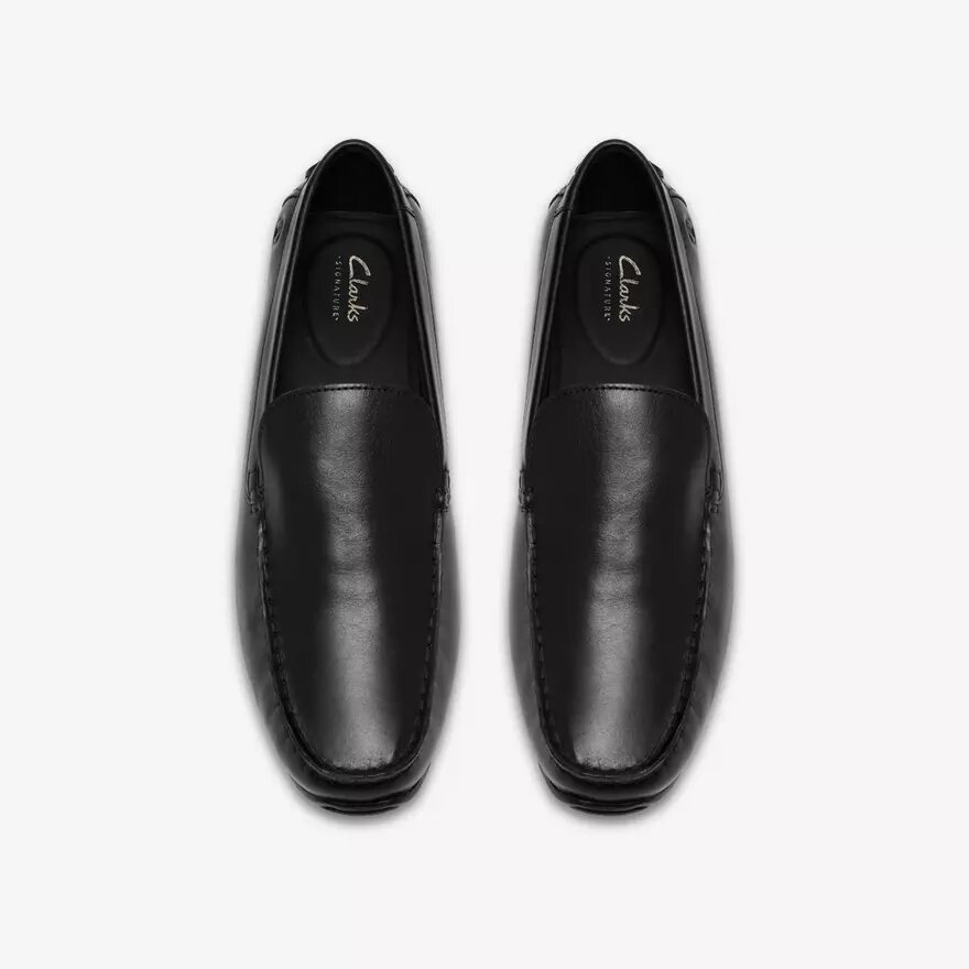 Herren-Loafer „Corsley Plain“ aus schwarzem Leder Herren-Loafer „Corsley Plain“ aus schwarzem Leder