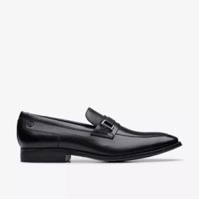 Herren-Loafer „Paulton Lo“ aus schwarzem Leder