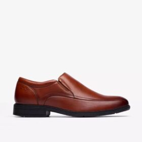 Herren-Loafer „Steadwell Step“ aus dunkelbraunem Leder
