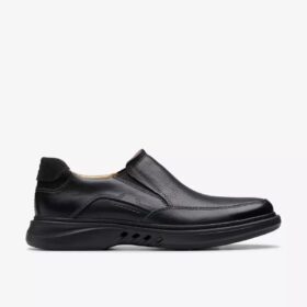 Herren-Loafer „Un Briley Step“ aus schwarzem Leder | clarks