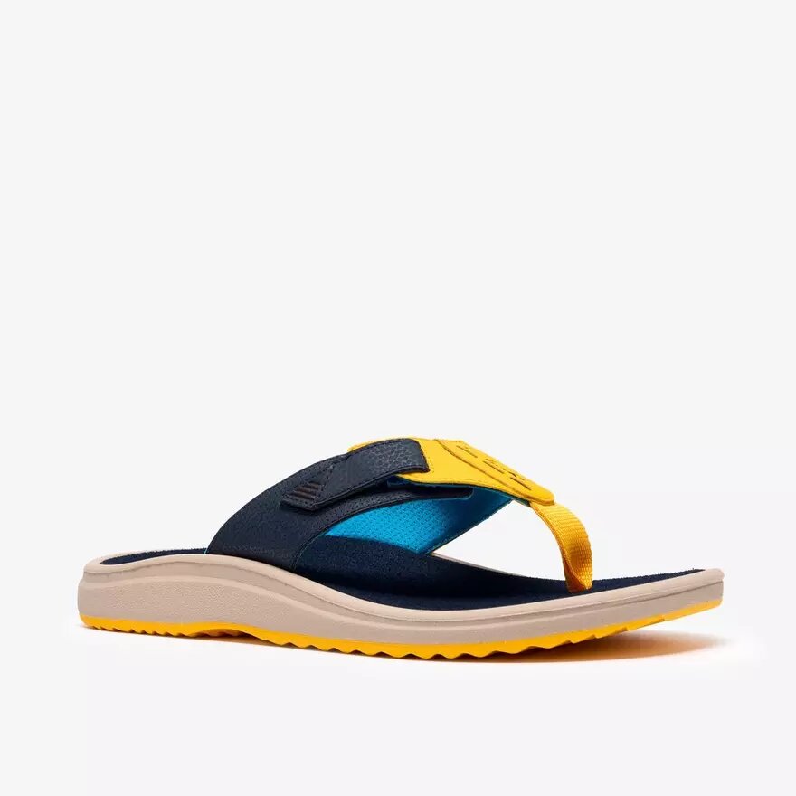 Herren M Breeze Flip-Flops in gelber Farbkombination Herren M Breeze Flip-Flops in gelber Farbkombination