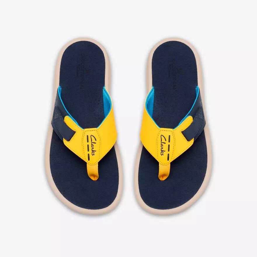Herren M Breeze Flip-Flops in gelber Farbkombination Herren M Breeze Flip-Flops in gelber Farbkombination