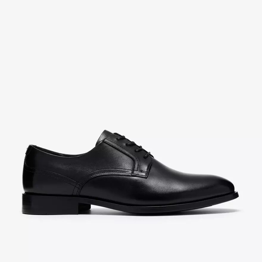 Herren-Oxford Schuhe „Bowburn Lace“ aus schwarzem Leder Herren-Oxford Schuhe „Bowburn Lace“ aus schwarzem Leder