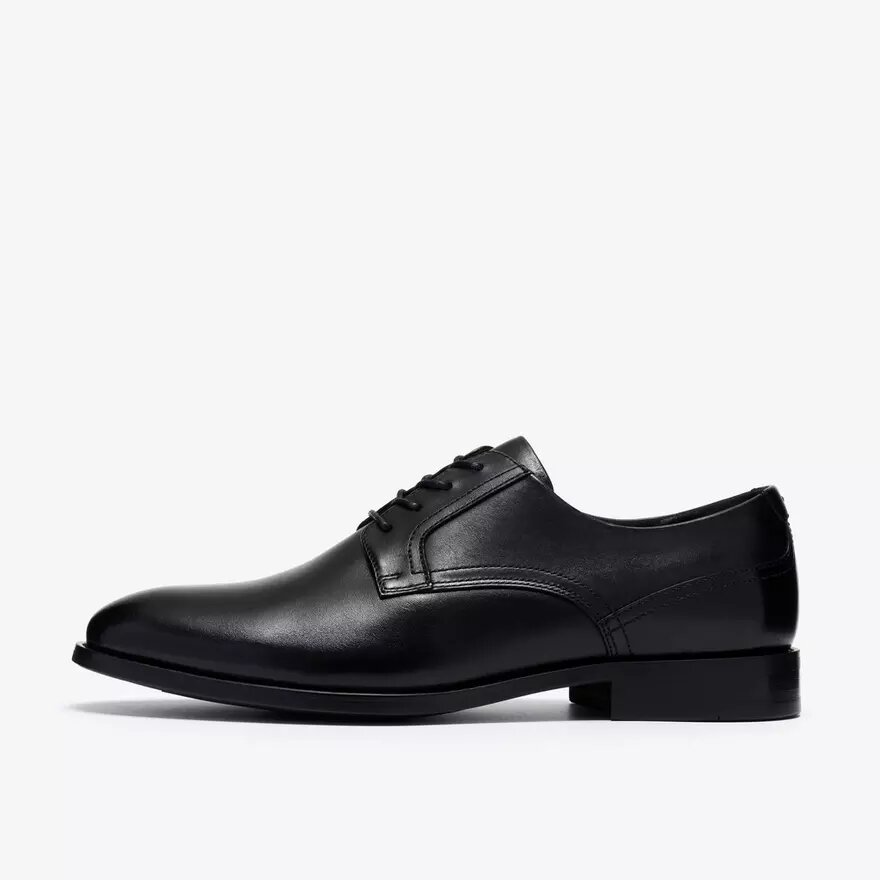 Herren-Oxford Schuhe „Bowburn Lace“ aus schwarzem Leder Herren-Oxford Schuhe „Bowburn Lace“ aus schwarzem Leder