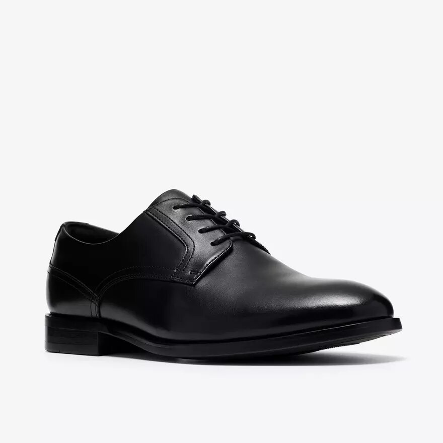 Herren-Oxford Schuhe „Bowburn Lace“ aus schwarzem Leder Herren-Oxford Schuhe „Bowburn Lace“ aus schwarzem Leder
