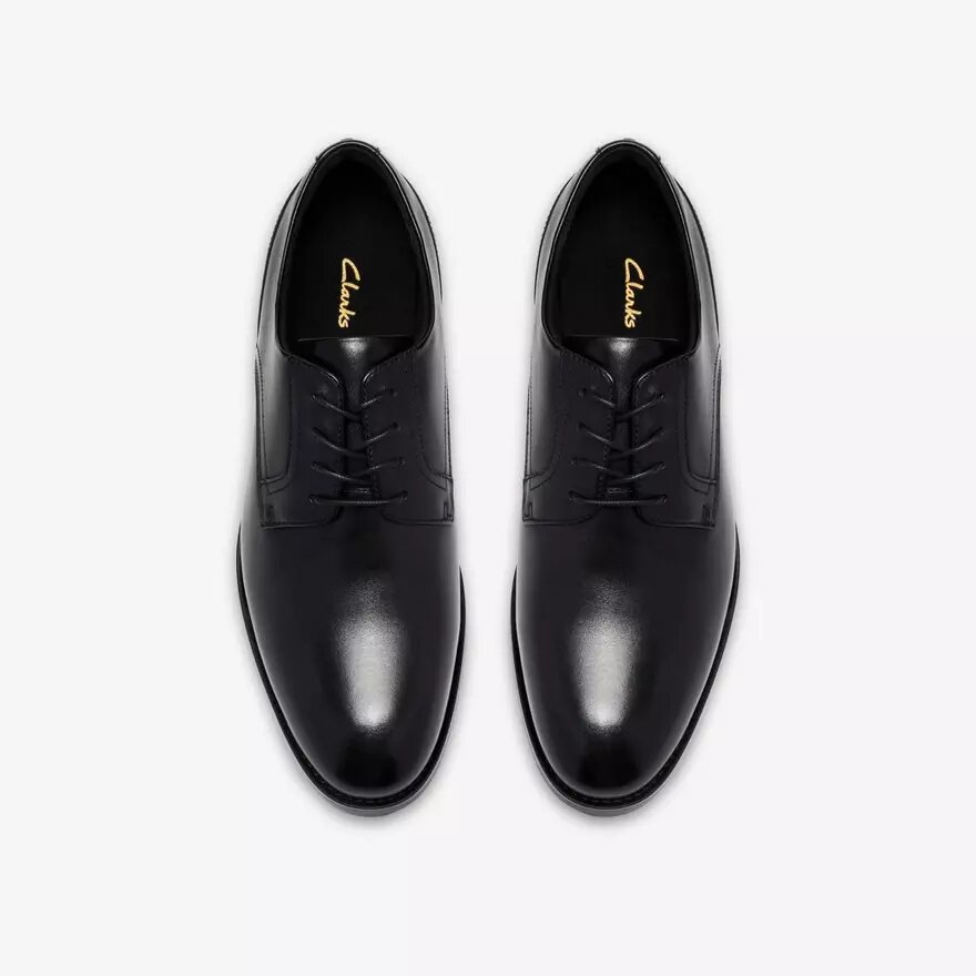 Herren-Oxford Schuhe „Bowburn Lace“ aus schwarzem Leder Herren-Oxford Schuhe „Bowburn Lace“ aus schwarzem Leder