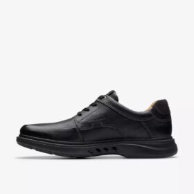 Herren-Oxford Schuhe „Un Briley Lace“ aus schwarzem Leder | clarks