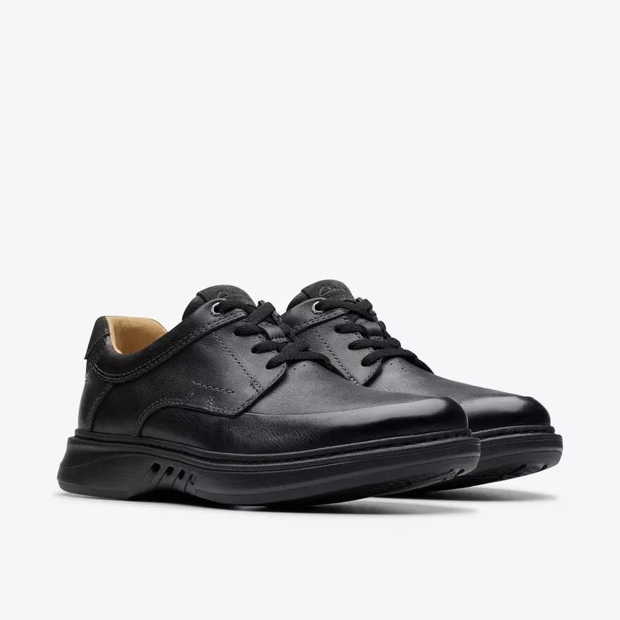 Herren-Oxford Schuhe „Un Briley Lace“ aus schwarzem Leder | clarks Herren-Oxford Schuhe „Un Briley Lace“ aus schwarzem Leder | clarks