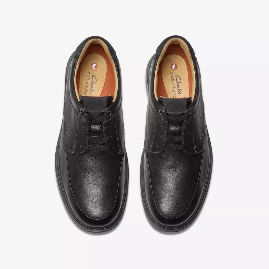 Herren-Oxford Schuhe „Un Briley Lace“ aus schwarzem Leder | clarks Herren-Oxford Schuhe „Un Briley Lace“ aus schwarzem Leder | clarks