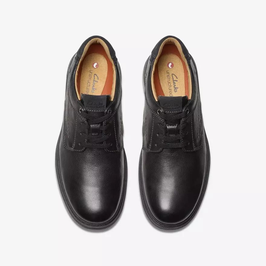 Herren-Oxford Schuhe „Un Briley Pace“ aus schwarzem Leder | clarks Herren-Oxford Schuhe „Un Briley Pace“ aus schwarzem Leder | clarks