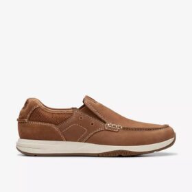 Herren Sailview Step hellbraune Nubuk-Slip-Ons zum Hineinschlüpfen