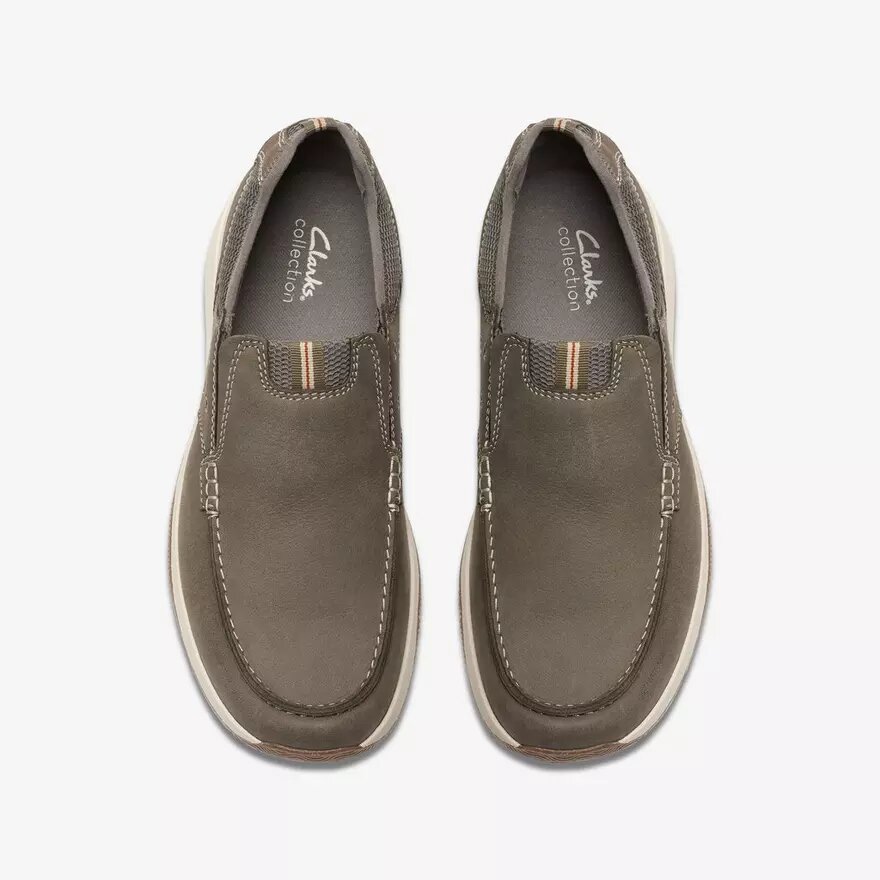 Herren Sailview Step Taupe Nubuk-Slip-Ons zum Hineinschlüpfen Herren Sailview Step Taupe Nubuk-Slip-Ons zum Hineinschlüpfen
