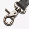 Herren-Schlüsselanhänger aus geöltem Leder, schwarze Geldbörsen Herren-Schlüsselanhänger aus geöltem Leder, schwarze Geldbörsen