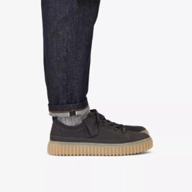 Herren-Schnürschuhe „Torhill Lace“ aus dunkelgrauem Nubukleder