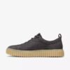 Herren-Schnürschuhe „Torhill Lace“ aus dunkelgrauem Nubukleder