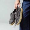 Herren-Schnürschuhe „Torhill Lace“ aus dunkelgrauem Nubukleder