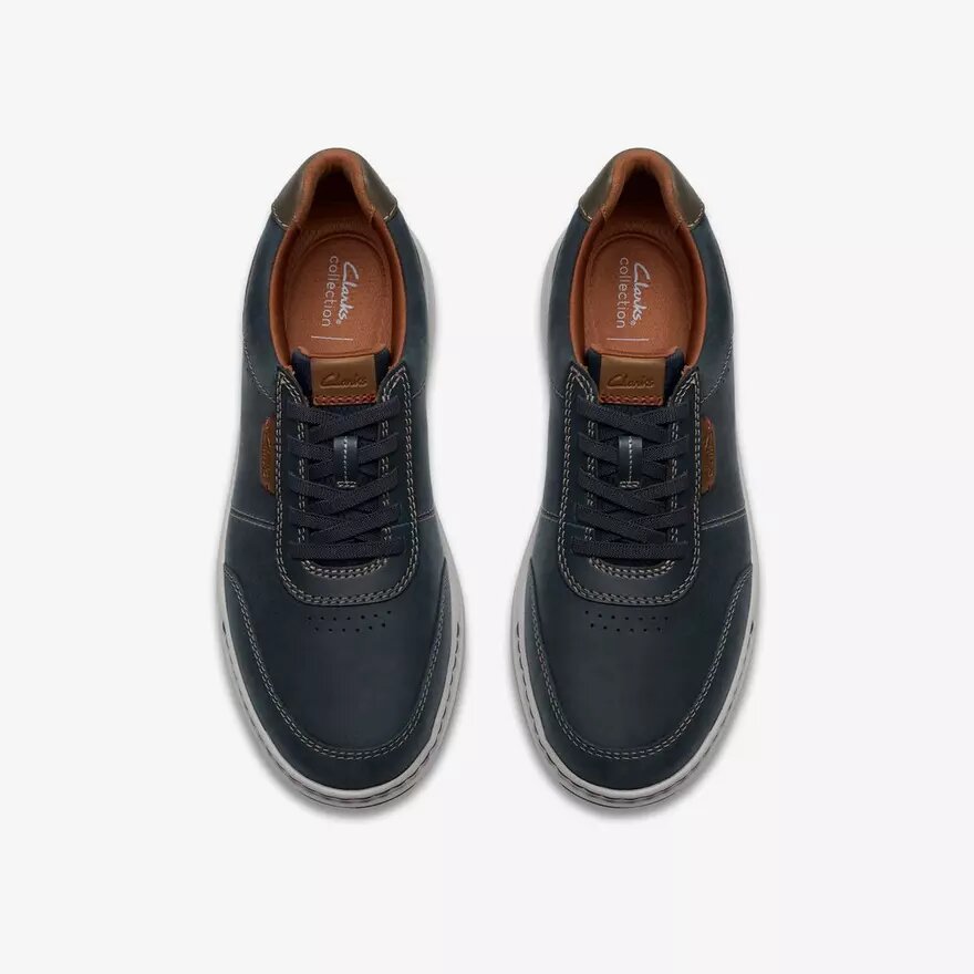 Herren-Schuhe „Craftwell“ aus marineblauem Leder Herren-Schuhe „Craftwell“ aus marineblauem Leder