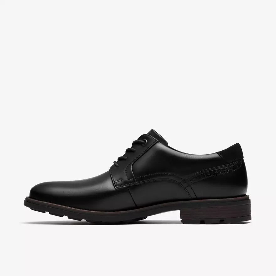 Herren-Schuhe „Emmet Plain“ in Schwarz, glattes Leder Herren-Schuhe „Emmet Plain“ in Schwarz, glattes Leder