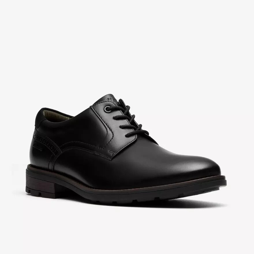 Herren-Schuhe „Emmet Plain“ in Schwarz, glattes Leder Herren-Schuhe „Emmet Plain“ in Schwarz, glattes Leder