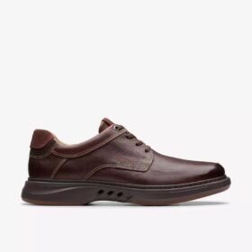 Herren-Schuhe „Un Briley“ aus mahagonifarbenem Leder | clarks