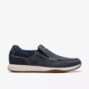 Herren-Slip-On-Bootsschuhe „Sailview Step“ in Navy aus Nubukleder Herren-Slip-On-Bootsschuhe „Sailview Step“ in Navy aus Nubukleder