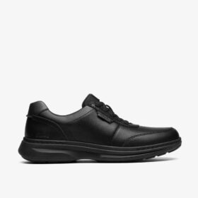 Herren-Sneaker „Craftwell Lace“ aus schwarzem Leder | clarks